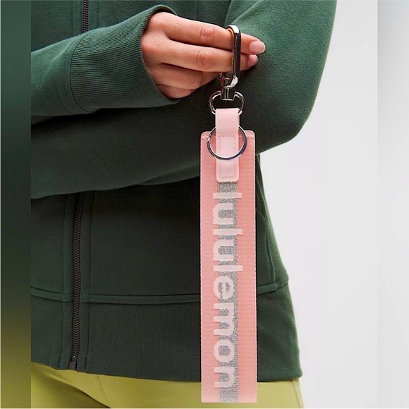 lululemon athletica Accessories - lululemon athletica Pink Logo Key Wristlet Strap